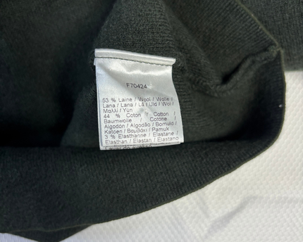 Lacoste Green Mock Neck Colorblock Sweater
