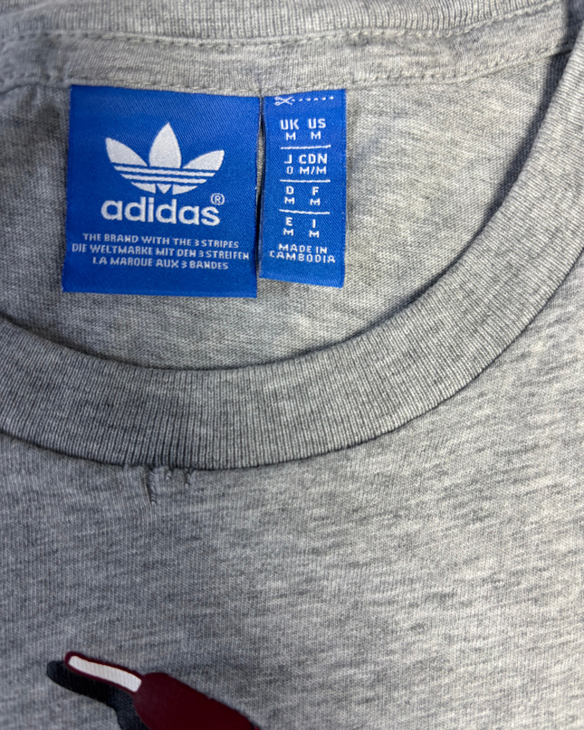 Adidas Originals Grey Graphic Logo T-Shirt