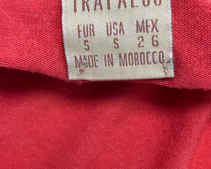 ZARA TRAFALUC Red Lightweight Knit Sweater with Elbow Patches