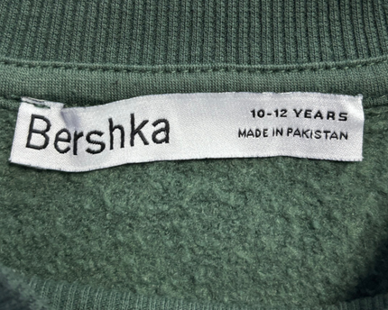 Bershka Green New York Graphic Sweatshirt