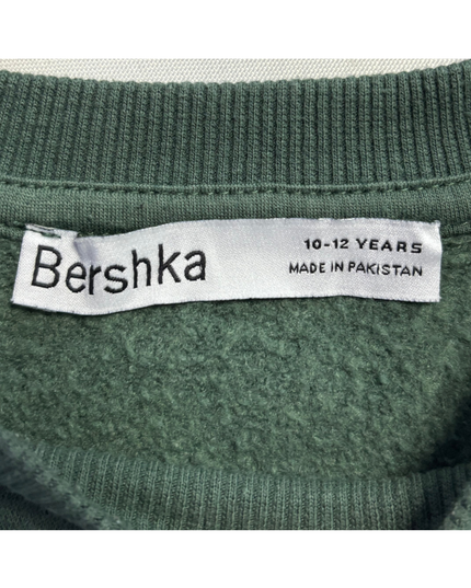 Bershka Green New York Graphic Sweatshirt