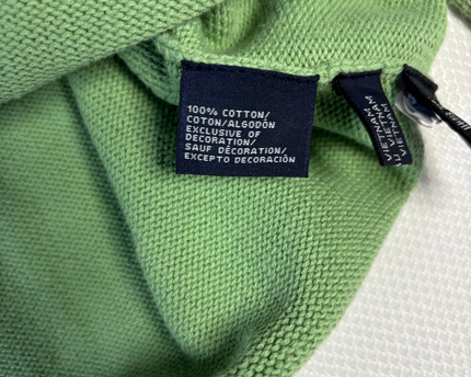 Tommy Hilfiger Classic Green Crewneck Knit Sweater