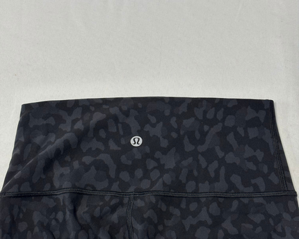 Lululemon Black Leopard Print High-Rise Leggings