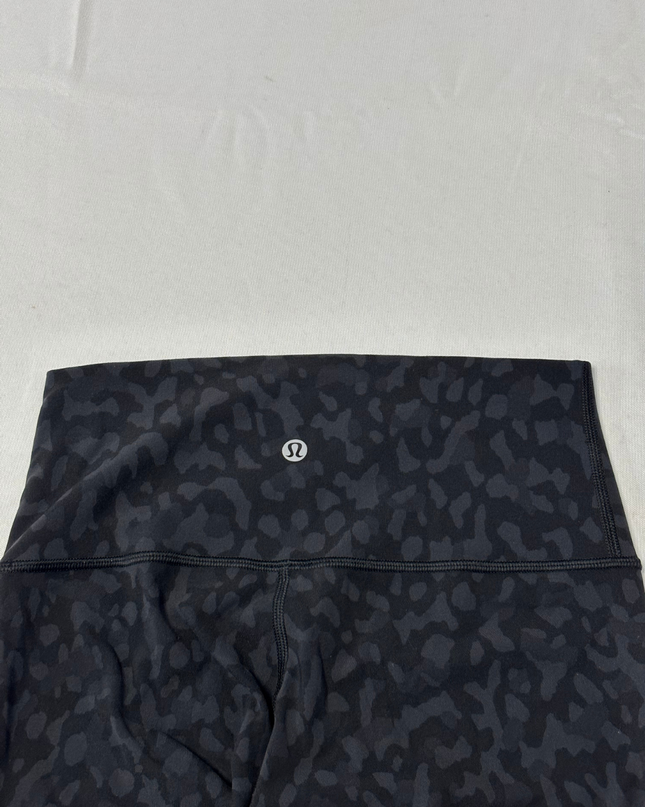 Lululemon Black Leopard Print High-Rise Leggings