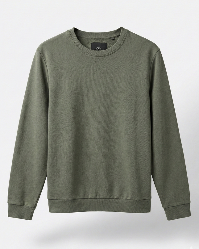 Clockhouse Sage Green Crewneck Sweatshirt