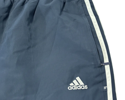 Adidas Navy Blue 3-Stripe Performance Track Pants