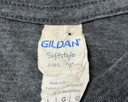 Gildan Grey Wild and Free Reckless Tiger Graphic Tee