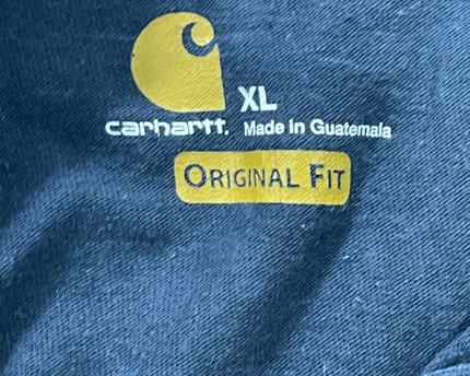 Carhartt Dark Blue Short Sleeve Henley T-Shirt