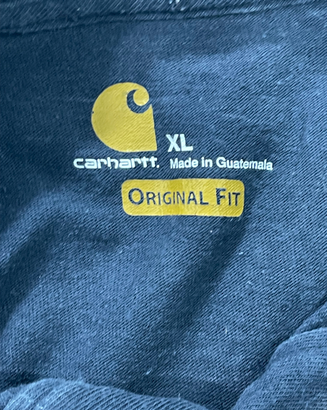 Carhartt Dark Blue Short Sleeve Henley T-Shirt