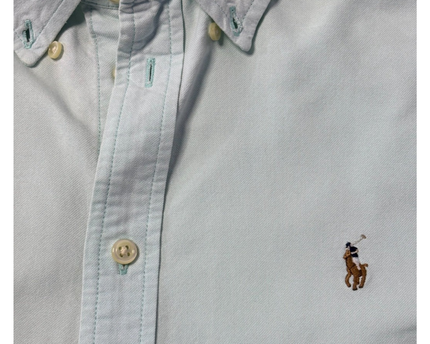 Ralph Lauren Mint Green Long Sleeve Button-Down Shirt
