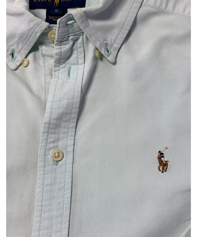 Ralph Lauren Mint Green Long Sleeve Button-Down Shirt
