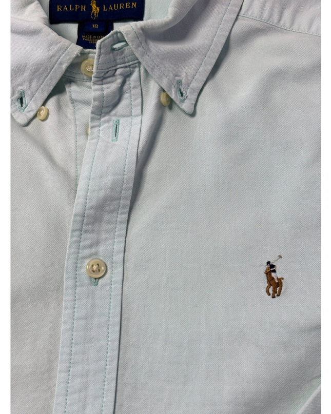 Ralph Lauren Mint Green Long Sleeve Button-Down Shirt