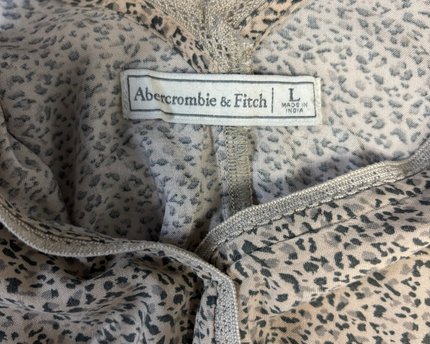Abercrombie & Fitch Tan leopard print Blouse