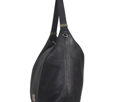 Michael Kors Black Pebbled Leather Hobo Shoulder Bag