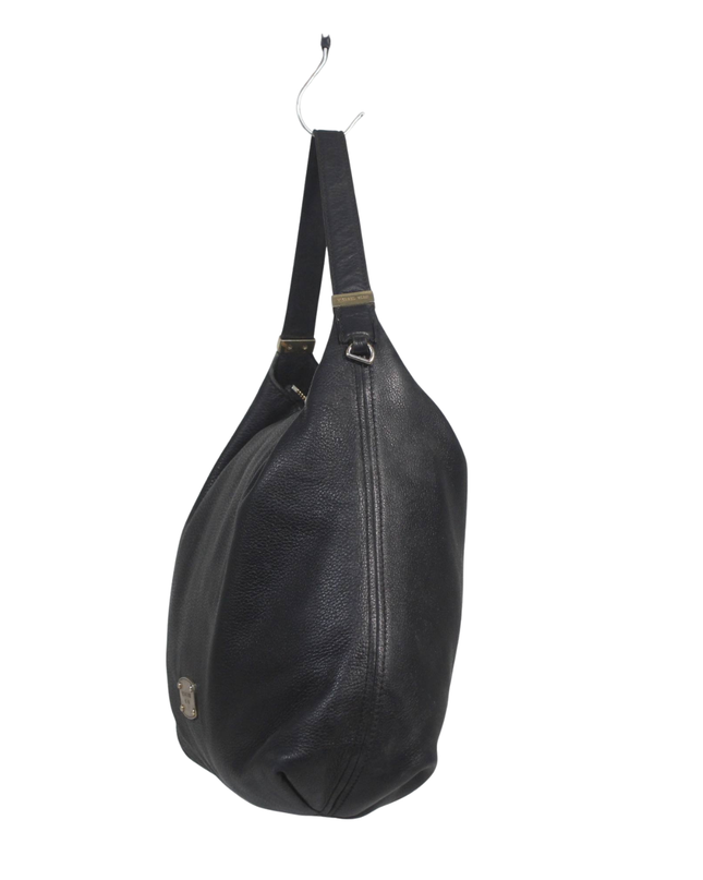 Michael Kors Black Pebbled Leather Hobo Shoulder Bag