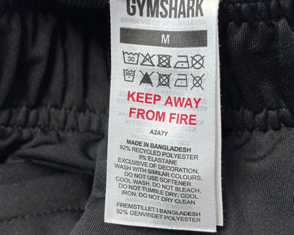GYMSHARK Black Training Joggers
