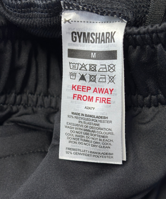 GYMSHARK Black Training Joggers