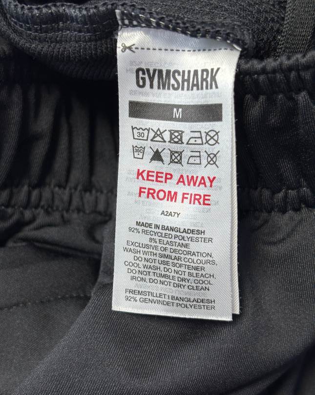 GYMSHARK Black Training Joggers