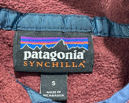 Patagonia Maroon Synchilla Fleece Snap-T Pullover