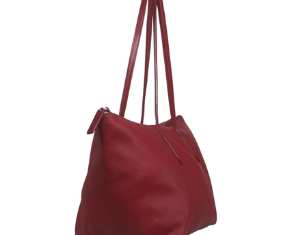 Lacoste Red L.12.12 Concept Zip Tote Bag