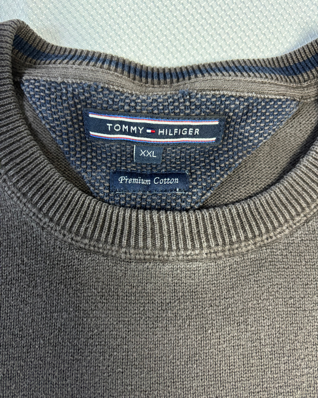 Tommy Hilfiger Brown Premium Cotton Crewneck Sweater