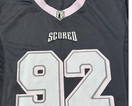 FB Sister Grey Graphic Football Jersey