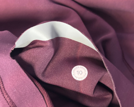 Lululemon Burgundy High-Rise Performance Leggings