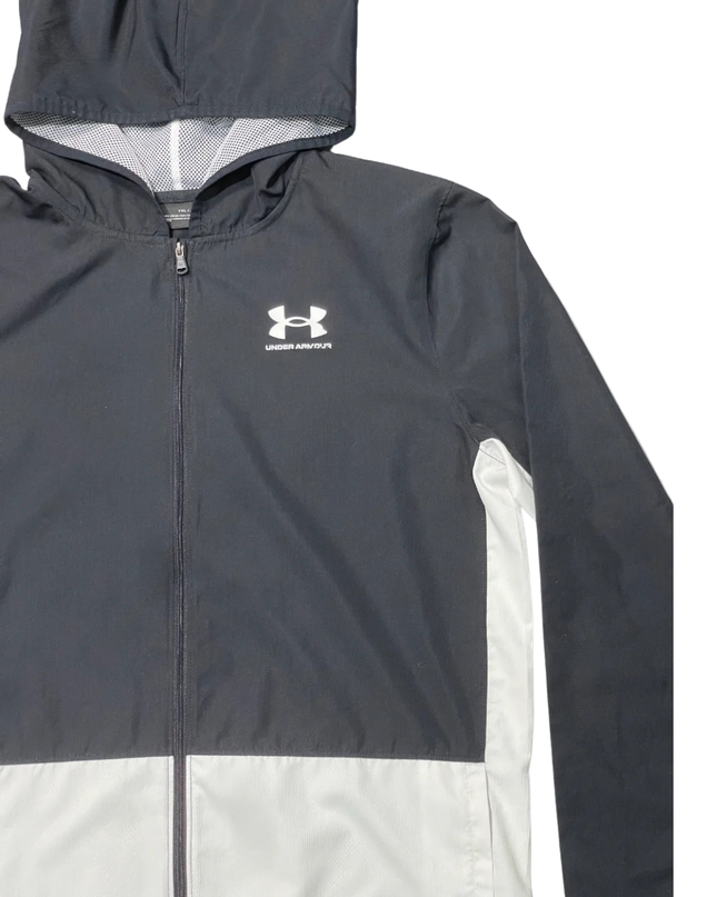 Under Armour Black Hooded Windbreaker Jacket
