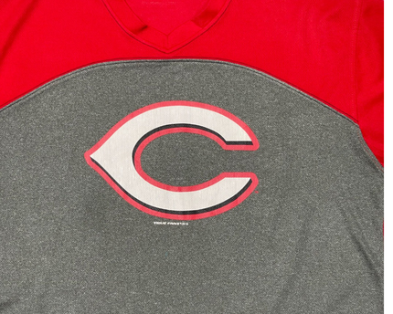 True Fan Red and Grey Sports T-Shirt