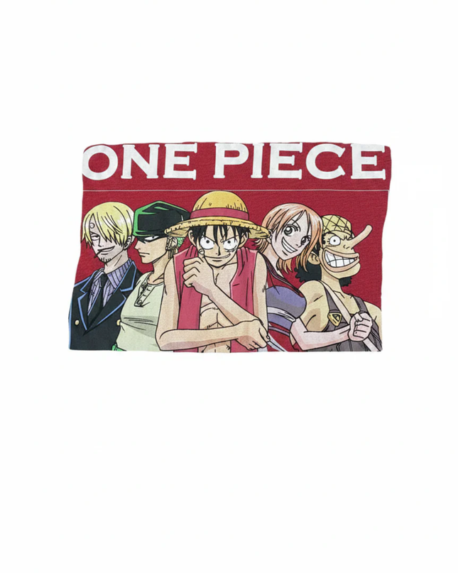 Primark Red One Piece Anime Crew Graphic Tee
