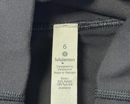 Lululemon Black High-Rise Full-Length Leggings