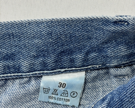 Gang Boy Blue Embroidered Baggy Denim Shorts