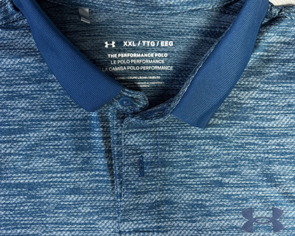 Under Armour Blue Performance Sports Polo Shirt