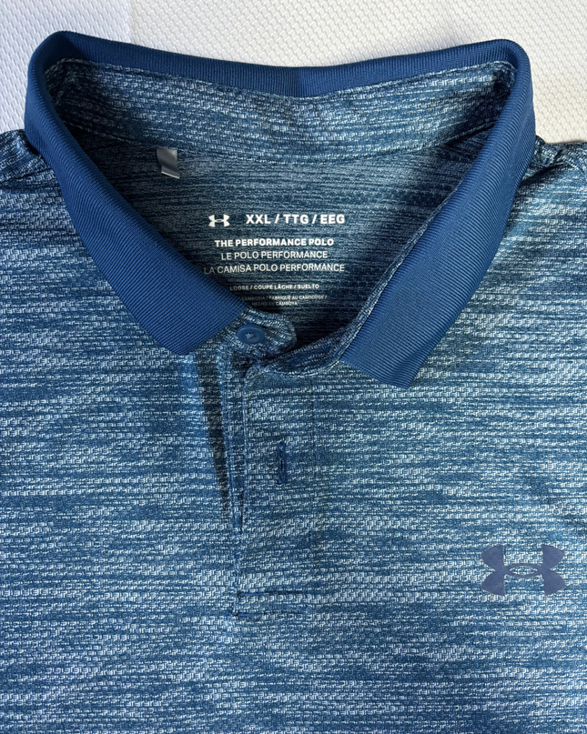 Under Armour Blue Performance Sports Polo Shirt
