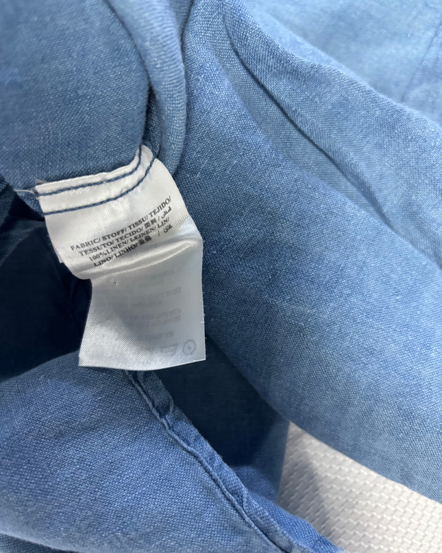 Gant Blue Indigo Linen Button-Down Shirt