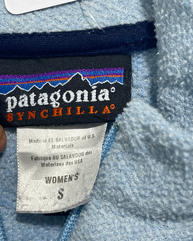 Patagonia Light Blue Synchilla Full-Zip Fleece Jacket