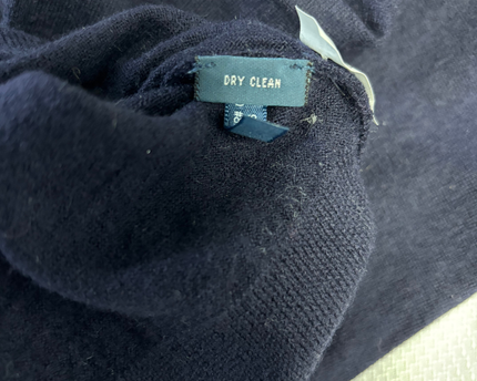 Polo by Ralph Lauren Navy Blue Merino Wool V-Neck Sweater