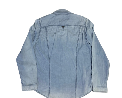 Guess Light Blue Denim Long Sleeve Shirt