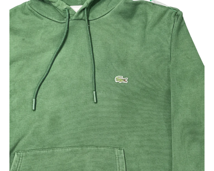 Lacoste Green Classic Fit Fleece Pullover Hoodie