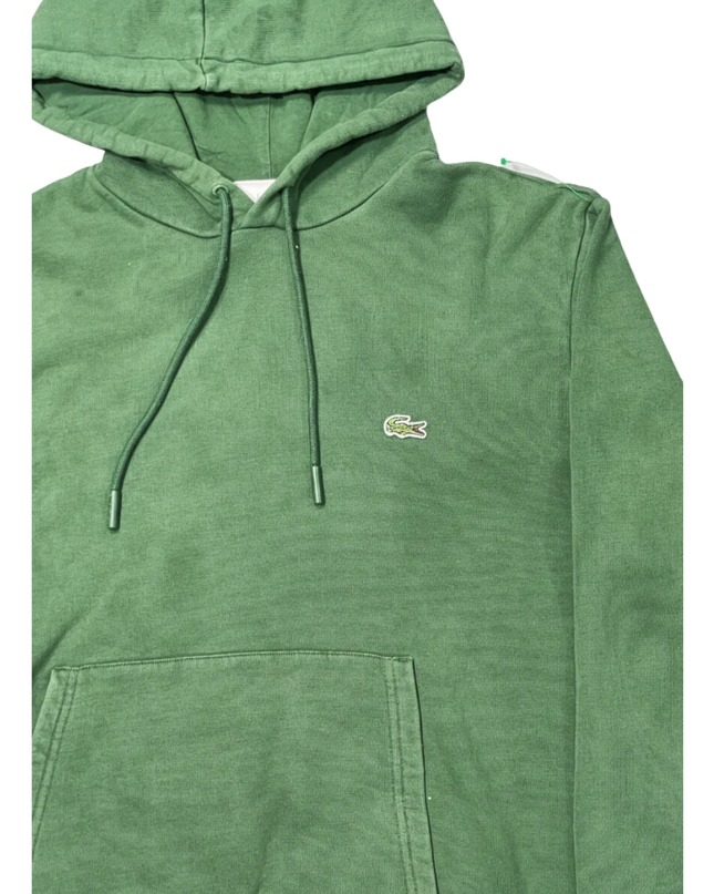 Lacoste Green Classic Fit Fleece Pullover Hoodie