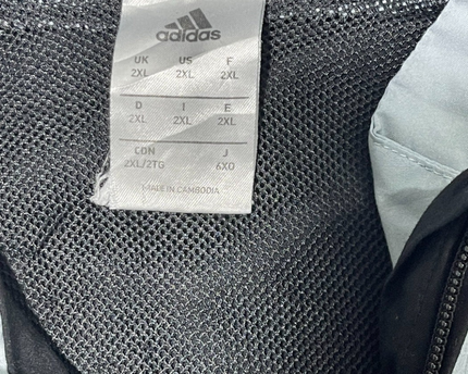Adidas Black Two-Tone Performance Windbreaker Track Jacket