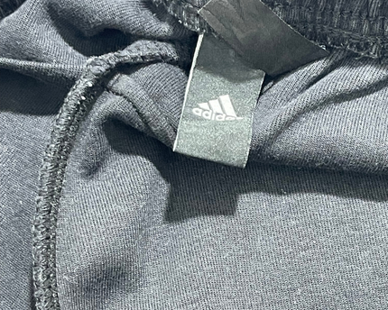 Adidas Black Classic 3-Stripe Fleece Track Pants