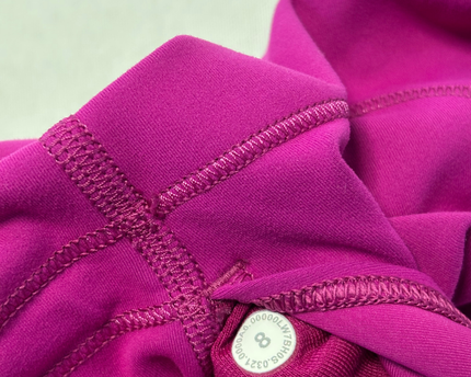 Lululemon Magenta High-Rise 6.5" Athletic Bike Shorts