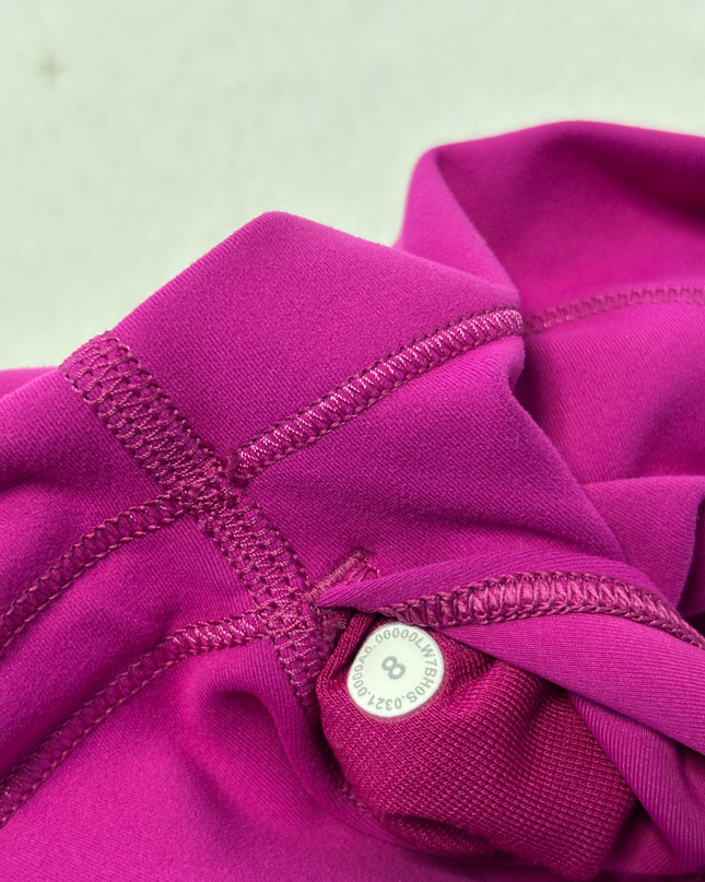 Lululemon Magenta High-Rise 6.5" Athletic Bike Shorts