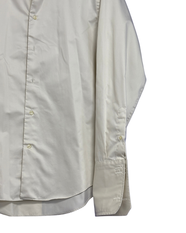 Next Cream Regular Fit Pure Cotton Shirt with French Cuffs