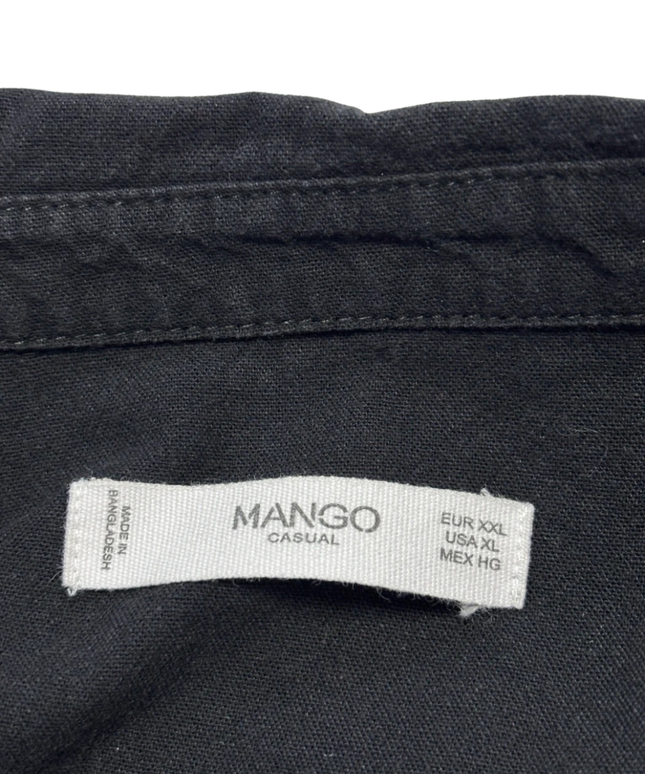 Mango Black Utility Shirt Dress