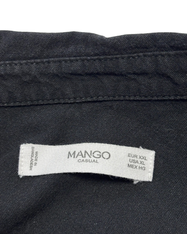 Mango Black Utility Shirt Dress