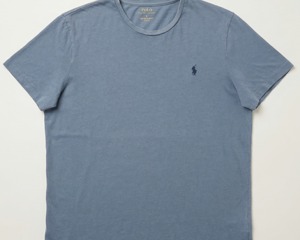 Ralph Lauren Blue Custom Fit Crewneck T-Shirt