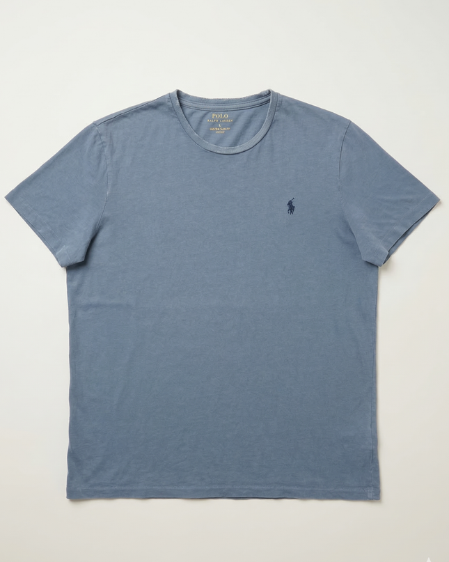 Ralph Lauren Blue Custom Fit Crewneck T-Shirt