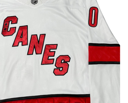 Fanatics White Sebastian Aho Carolina Hurricanes Away Jersey